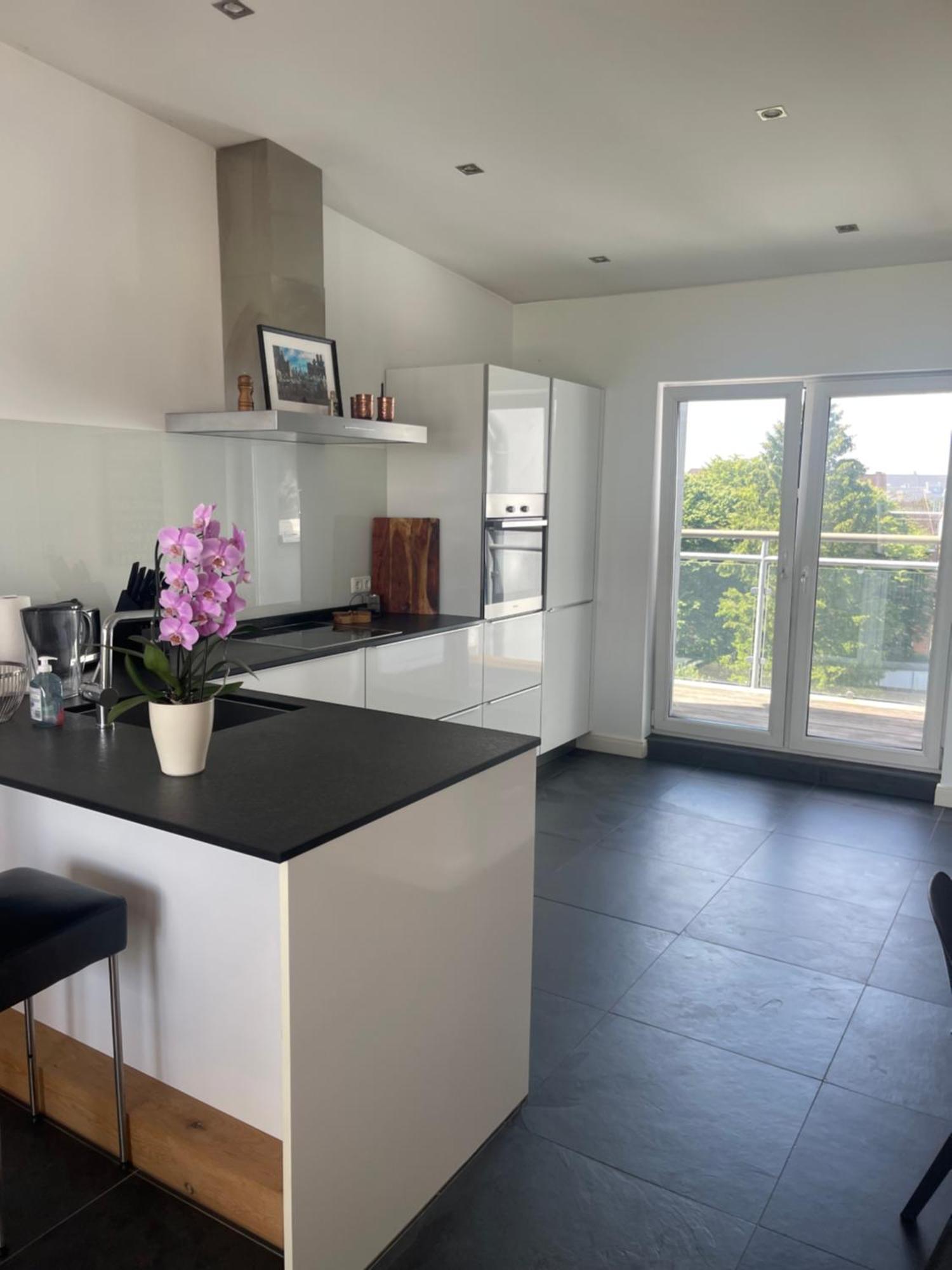 Luxus Penthouse Waterview Lägenhet Kiel Exteriör bild